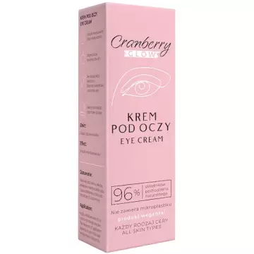 NOVA GOCranberry Krem pod oczy do każdego rodzaju skóry 30ml Naturalny Nawilżenie Odżywienie Wygładzenie