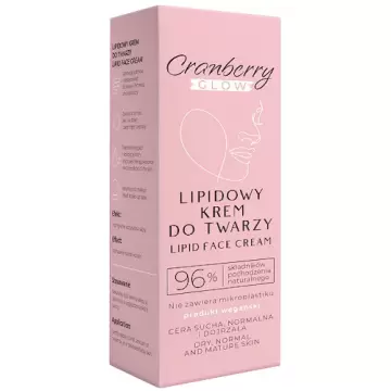 NOVA GOCranberry Lipidowy Krem do twarzy Cranberry Glow 50 ml - naturalne pochodzenie składników