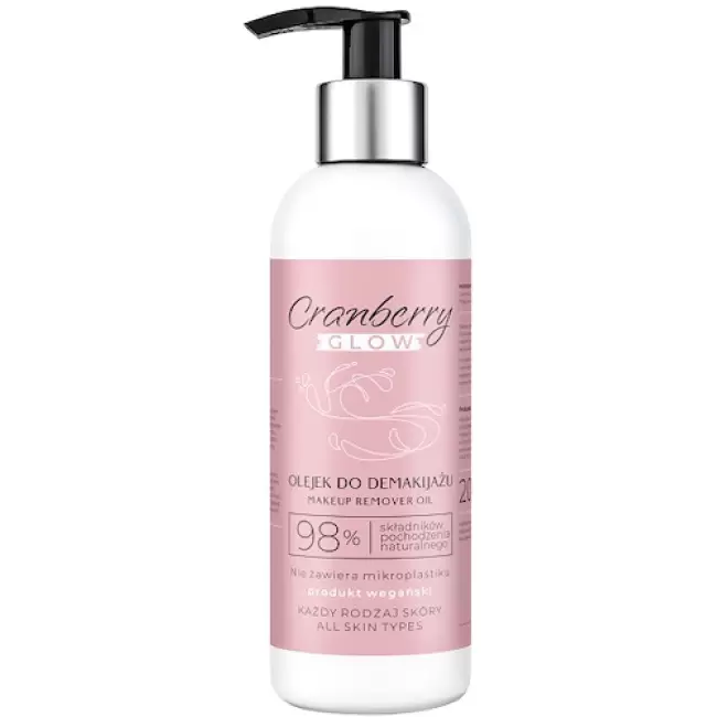 NOVA GOCranberry Olejek do demakijażu twarzy i oczu 200ml vege Naturalny Hipoalergiczny Delikatny Skuteczny