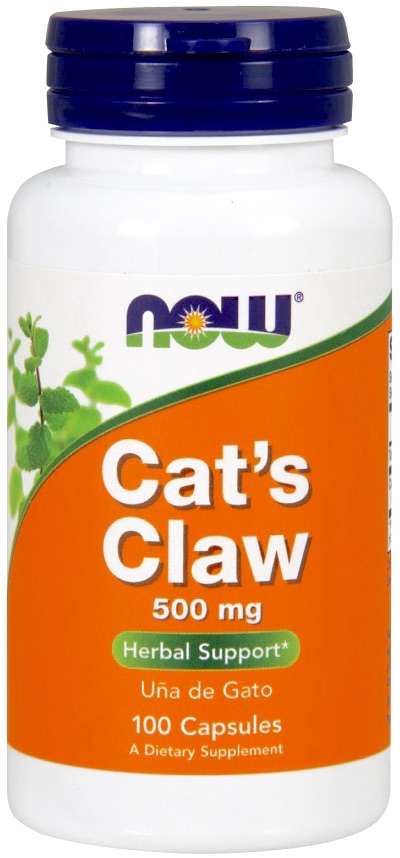 NOW FOODS Cat\'s Claw Koci Pazur 500mg 100kaps vege - suplement diety