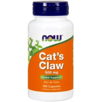 NOW FOODS Cat's Claw Koci Pazur 500mg 100kaps vege - suplement diety