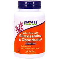NOW FOODS Glucosamine & Chondroitin ES 60tab - suplement diety Glukozamina+Chondroityna, Stawy