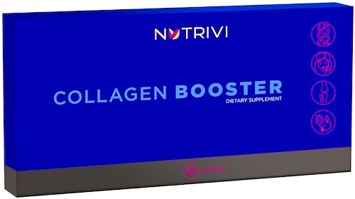 NUTRIVI Collagen Booster 30kaps - suplement diety Kolagen rybi liofilizowany Witamina C