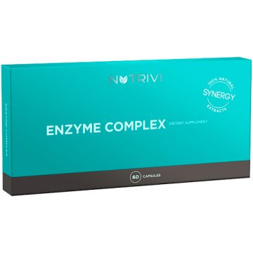 NUTRIVI Enzyme Complex 60kaps - suplement diety Bromelaina Papaina Enzymy -10% z kodem: WIOSNA23