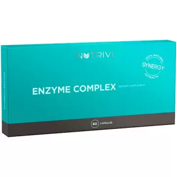 NUTRIVI Enzyme Complex 60kaps - suplement diety Bromelaina Papaina Enzymy -10% z kodem: WELLU10