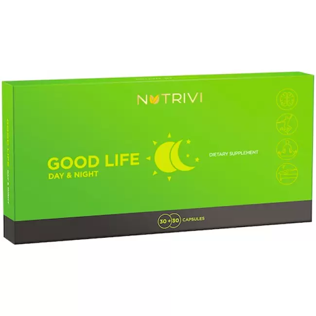 NUTRIVI Good Life Day and Night 2 x 30kaps Suplement diety Witalność i spokojny sen