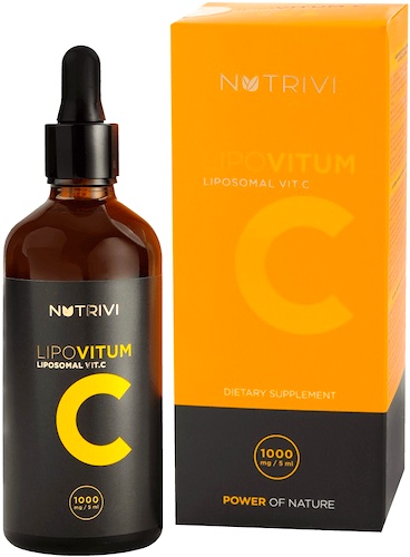 NUTRIVI LipoVitum C 100ml krople - suplement diety Liposomalna witamina C -10% z kodem: WIOSNA23
