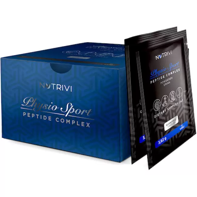 NUTRIVI Physio Sport Peptide Complex powered drink 30saszetek - suplement diety Kolagen rybi Kwas hialuronowy MSM