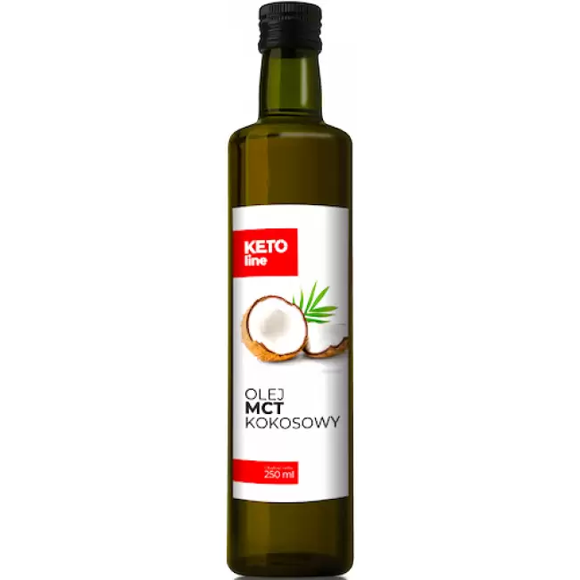 Oleje Kaszubskie Olej kokosowy MCT 250ml vege szkło Keto, Energia