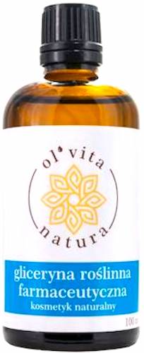 OlVita Natura Gliceryna roślinna farmaceutyczna 99.7% 100ml Glicerol kosmetyczny butelka szklana