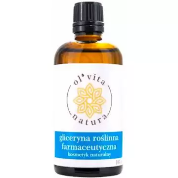 OlVita Natura Gliceryna roślinna farmaceutyczna 99.7% 100ml Glicerol kosmetyczny butelka szklana KRÓTKA DATA