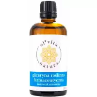 OlVita Natura Gliceryna roślinna farmaceutyczna 99.7% 100ml Glicerol kosmetyczny butelka szklana KRÓTKA DATA