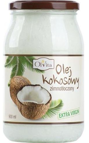 OlVita Olej kokosowy tłoczony na zimno nieoczyszczony 900ml Extra Virgin 