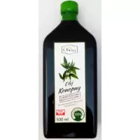 OlVita Olej konopny tłoczony na zimno nieoczyszczony 500ml Omega-3 GLA SDA