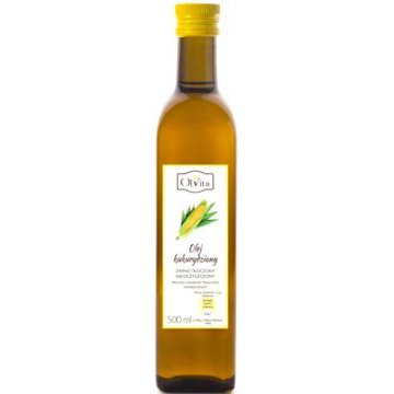 OlVita Olej kukurydziany nieoczyszczony zimno tłoczony 500ml