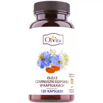 OlVita Olej z czarnuszki egipskiej w kapsułkach 120kaps NNKT