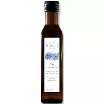 OlVita Olej z czarnuszki egipskiej tłoczony na zimno nieoczyszczony 250ml NNKT Egipt