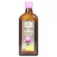 OlVita Olej z ostropestu tłoczony na zimno nieoczyszczony 250ml - suplement diety Wątroba
