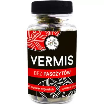 Organis Vermis ciało bez pasożytów 90kaps vege - suplement diety Pasożyty, Grzyby, Drożdżaki