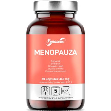 Panaseus Menopauza 50kaps Shatavari, Koniczyna, Dzięgiel, Chmiel, Traganek - suplement diety