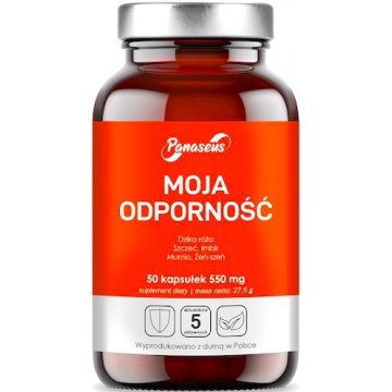 Panaseus Moja odporność 50kaps vege Dzika Róża+Imbir+Żeń Szeń - suplement diety