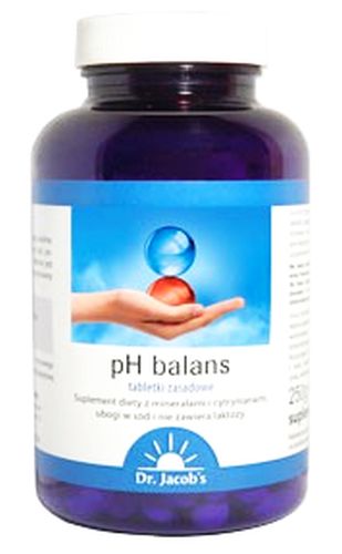 Dr. Jacobs pH Balans tabletki zasadowe 250tab - suplement diety