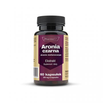 Pharmovit Aronia czarna Ekstrakt 20:1 200mg 60kaps - suplement diety