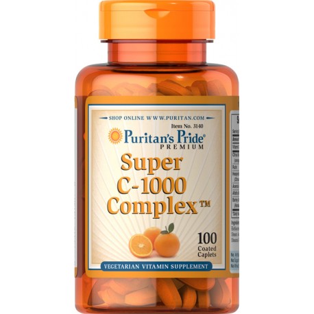 Puritan\'s Pride Super C-1000 Complex super witamina C 100tabs - suplement diety