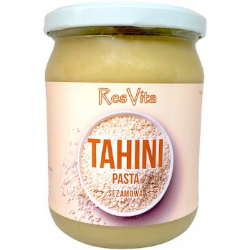 ResVita Pasta Tahini 500g Naturalne Masło Sezamowe