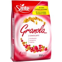 Sante Granola owocowa 350g Płatki śniadaniowe Pełnoziarniste