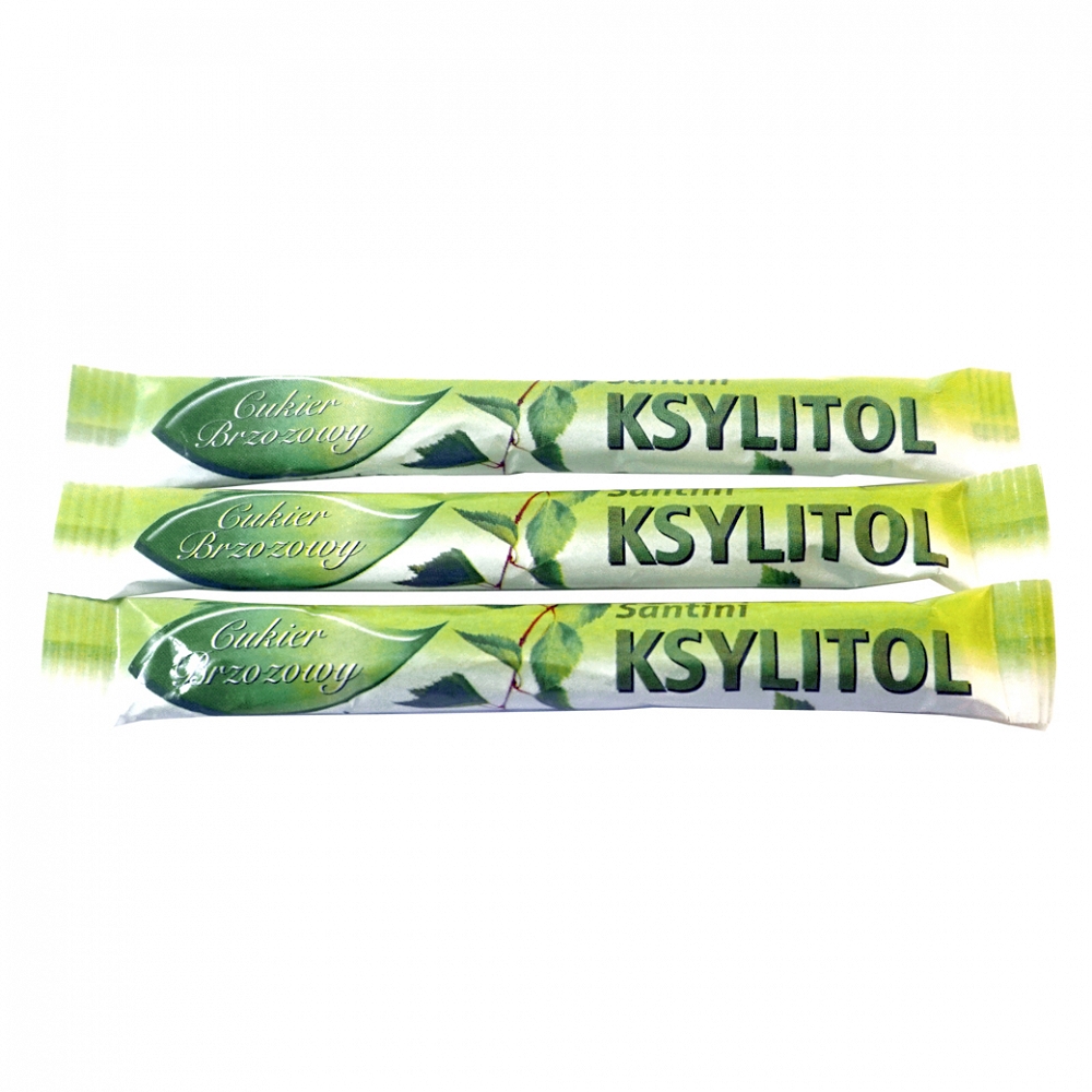Santini Ksylitol xylitol C krystaliczny fiński Santini saszetka 5g - cukier brzozowy Danisco Sweeteners 