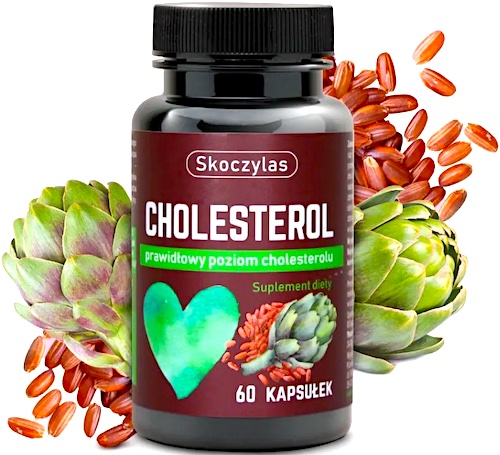 Skoczylas Cholesterol Prawidłowy Poziom 60kaps vege - suplement diety Czerwony Ryż Karczoch