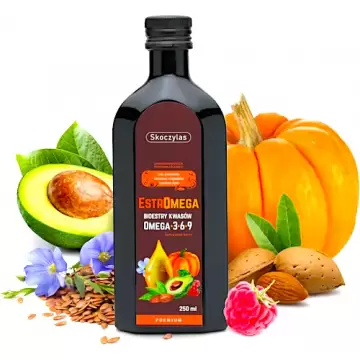 Skoczylas EstrOmega Premium Omega 3-6-9 250ml - suplement diety Cholesterol Witamina E WYPRZEDAŻ KRÓTKA DATA !
