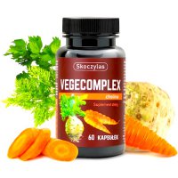 Skoczylas Vegecomplex Cholina 60kaps vege - suplement diety Wapń Jod Żelazo B12