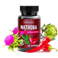 Skoczylas Wątroba 60kaps vege - suplement diety Ostropest Karczoch Kapsaicyna