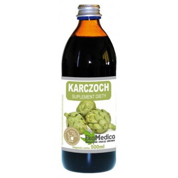 EkaMedica Karczoch Sok z Karczocha 1000ml 100% - suplement diety