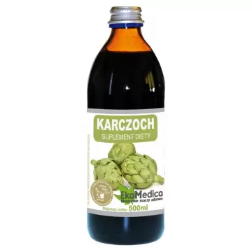 EkaMedica Karczoch Sok z Karczocha 1000ml 100% - suplement diety