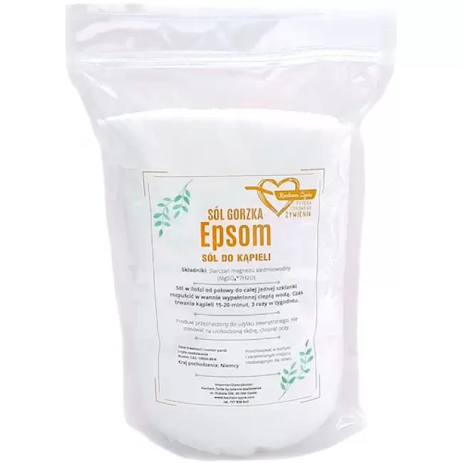 Sól Gorzka Epsom 1,5kg Siarczan Magnezu Siedmiowodny, Niemcy