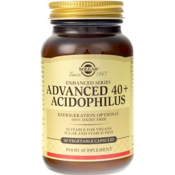 SOLGAR Advanced 40+ Acidophilus Jelitowa flora bakteryjna 60tabs vege - suplement diety