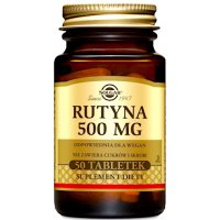 SOLGAR Rutyna 500mg 50kaps vege - suplement diety Odporność