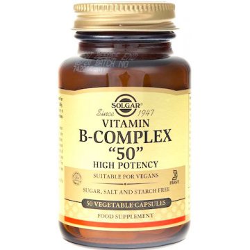 SOLGAR Witamina B-Complex 50 Kompleks Witamin B 50kaps vege - suplement diety