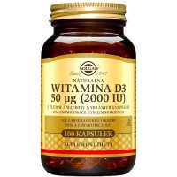 SOLGAR Witamina D3 2000IU (50mcg) 100kaps - suplement diety Kości, Zęby, Odporność