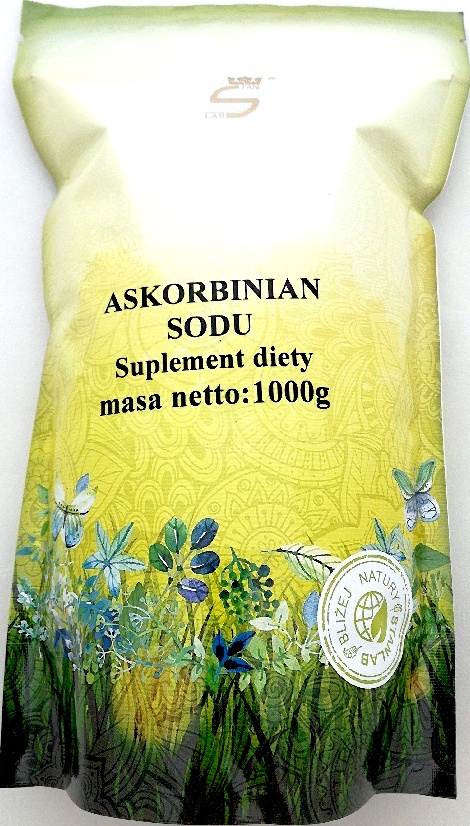 Stanlab Askorbinian Sodu 1000g Witamina C - suplement diety