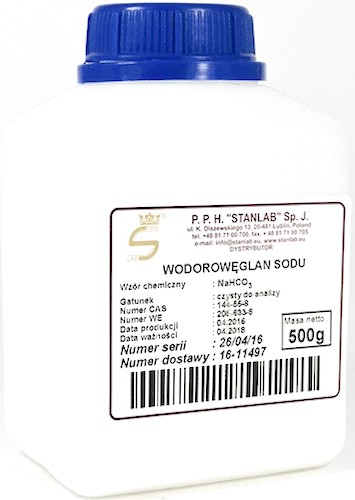 Stanlab Wodorowęglan sodu CZDA soda oczyszczona 500g 