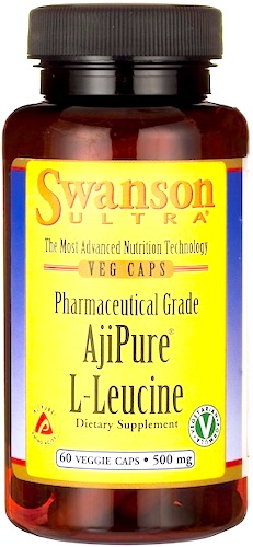 Swanson AjiPure L-Leucyna 500mg 60kaps - suplement diety 