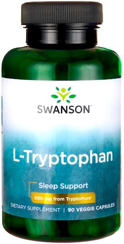 Swanson AjiPure L-Tryptophan 500mg 90kaps - suplement diety