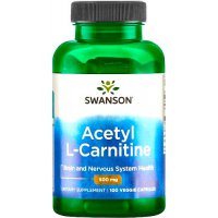 Swanson ALC Acetyl L-karnityny 500mg 100kaps Acetylokarnityna - suplement diety