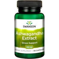 Swanson Ashwagandha Extract 450mg 60kaps Żeń-Szeń Indyjski - suplement diety Pamięć