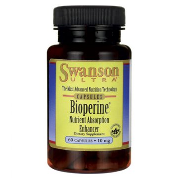 Swanson Bioperine (ekstrakt z pieprzu) 10mg 60kaps Bioperyna Piperyna - suplement diety