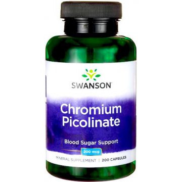 Swanson Chrom pikolinian 200mcg 200kaps - suplement diety